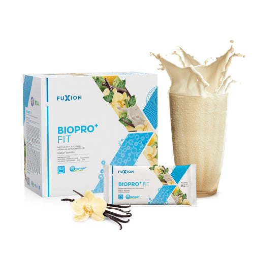 BioPro+ Fit FuXion - fórmula proteica con Colostrum y vitaminas, 17g de proteína por sobre