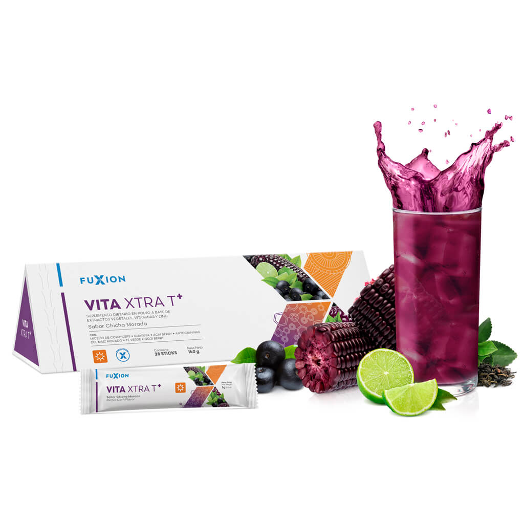 Vita Xtra T+ FuXion - bebida multivitamínica con antioxidantes para energía sostenida